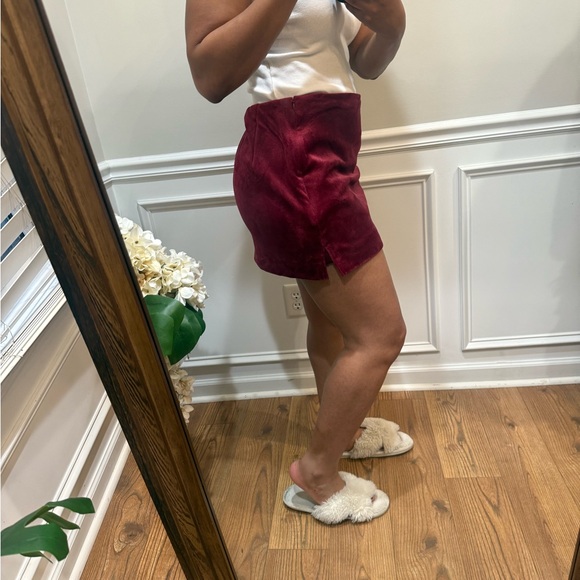 NWT Express Super high waisted Velvet corduroy mini skort - Picture 5 of 7